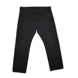 Levi’s 501 Black Button Fly Jeans - W38 L30 - Straight Leg Men’s Denim